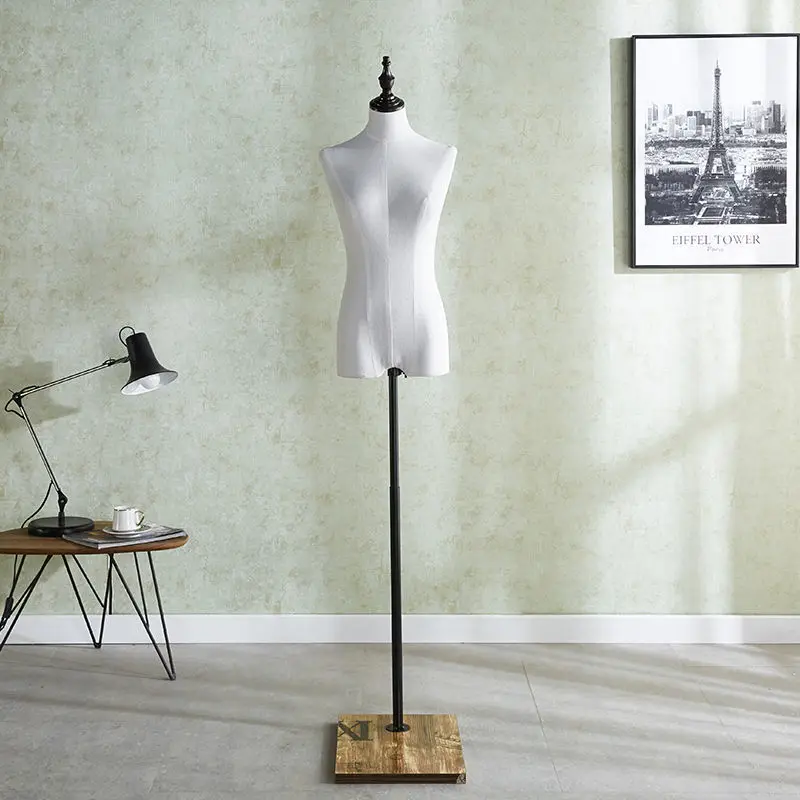 Fashion Female  Cheap Foam Tailor Torso Half Body Mannequin with Base Women Style Stand  Adults   Display Mannequins Model