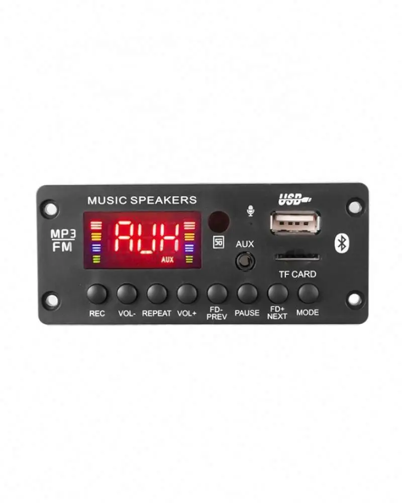 Автомобильный беспроводной автомобильный декодер 12 В плата Bluetooth MP3 WMA USB/SD/FM/AUX аудио модуль цветной экран