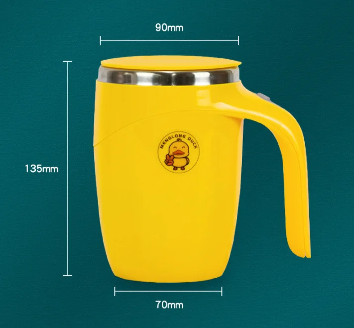 JTX401 380ml Automatic Self Stirring Mug Milk Mixing Cup Blender Smart Mixer Stainless Steel Coffee Magnetic Mug