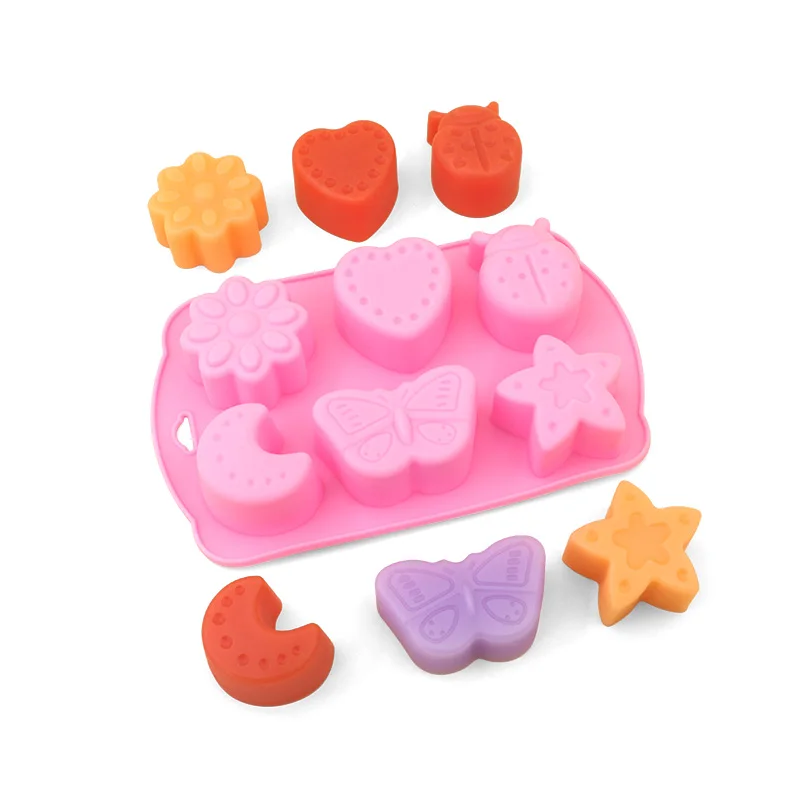 Donut silicone mold diy cake decoration Jelly pudding mold Oven baking tool Herbal cake mould