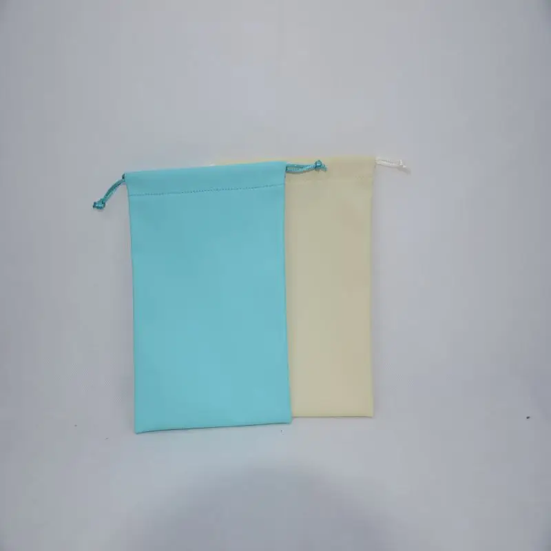 Wholesale custom logo printing silk satin cloth bag for hair bundles wig drawstring velvet pouch packaging jewelry