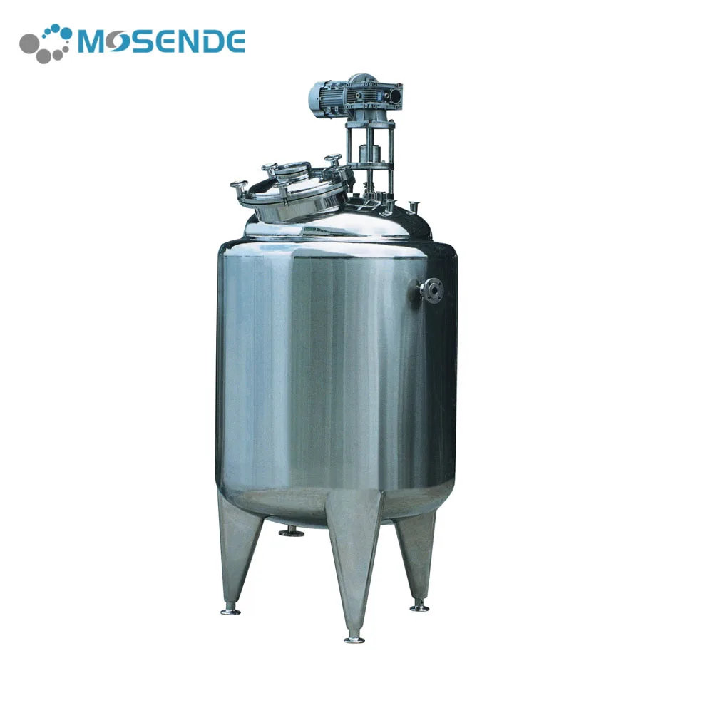 500L Stainless Steel Vacuum Sauce Fruit Juice Alcohol Stirred Reactor Batching Tank