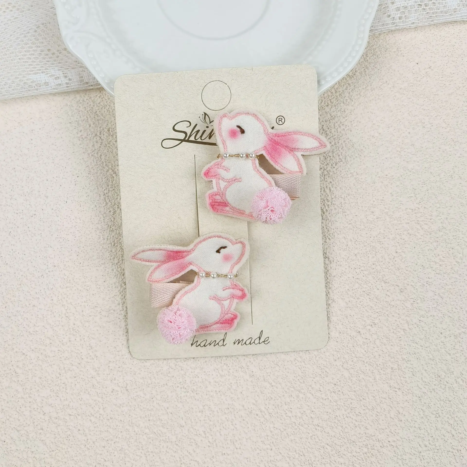 Newest Custom Promotional Custom Logo High-end Cute Rabbit Bsci Custom Hair Clip Claws