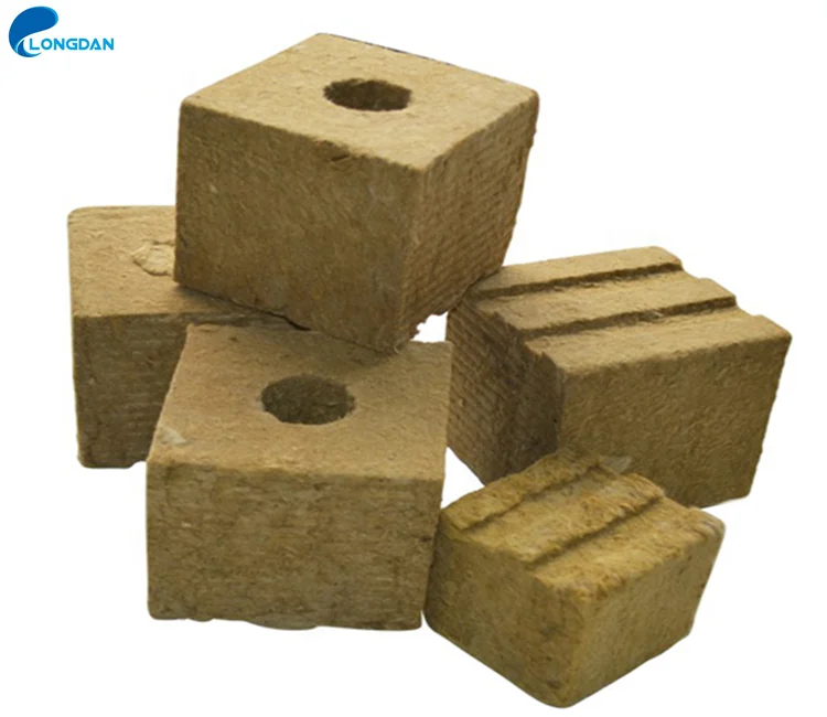 6 дюймов * китайская фабрика 80 кг/м3 сельскохозяйственная гидропонная вата для выращивания