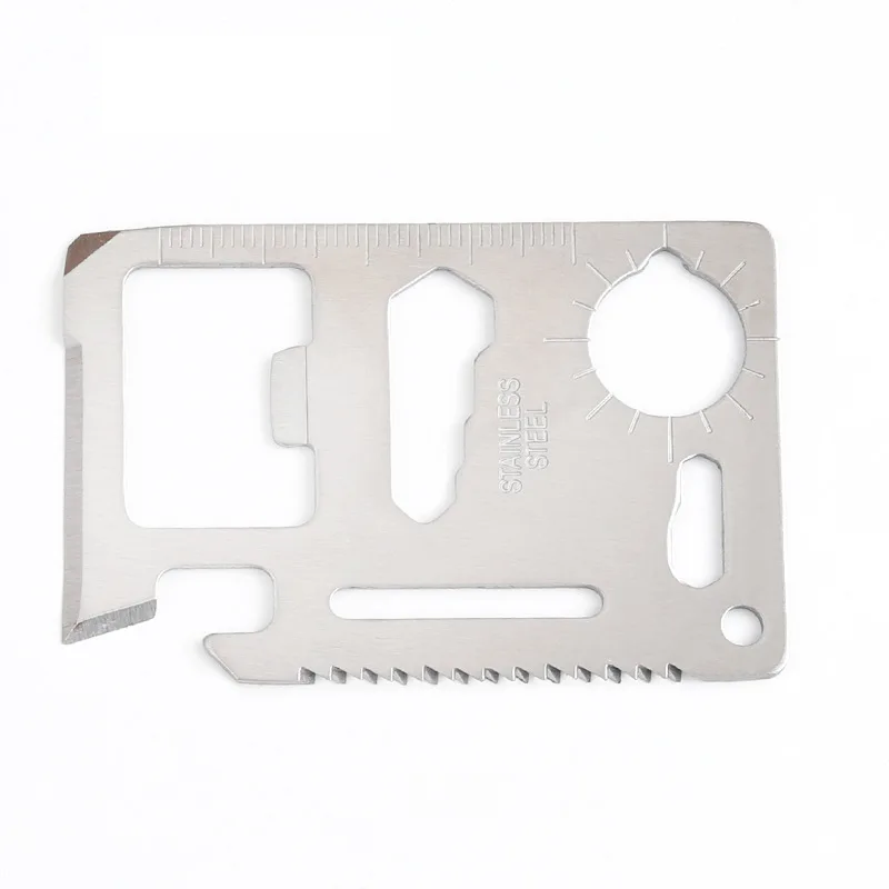 Mini Pocket Survival Business Multi Function Knife Credit Tool Set Fishing Gear Hook Card