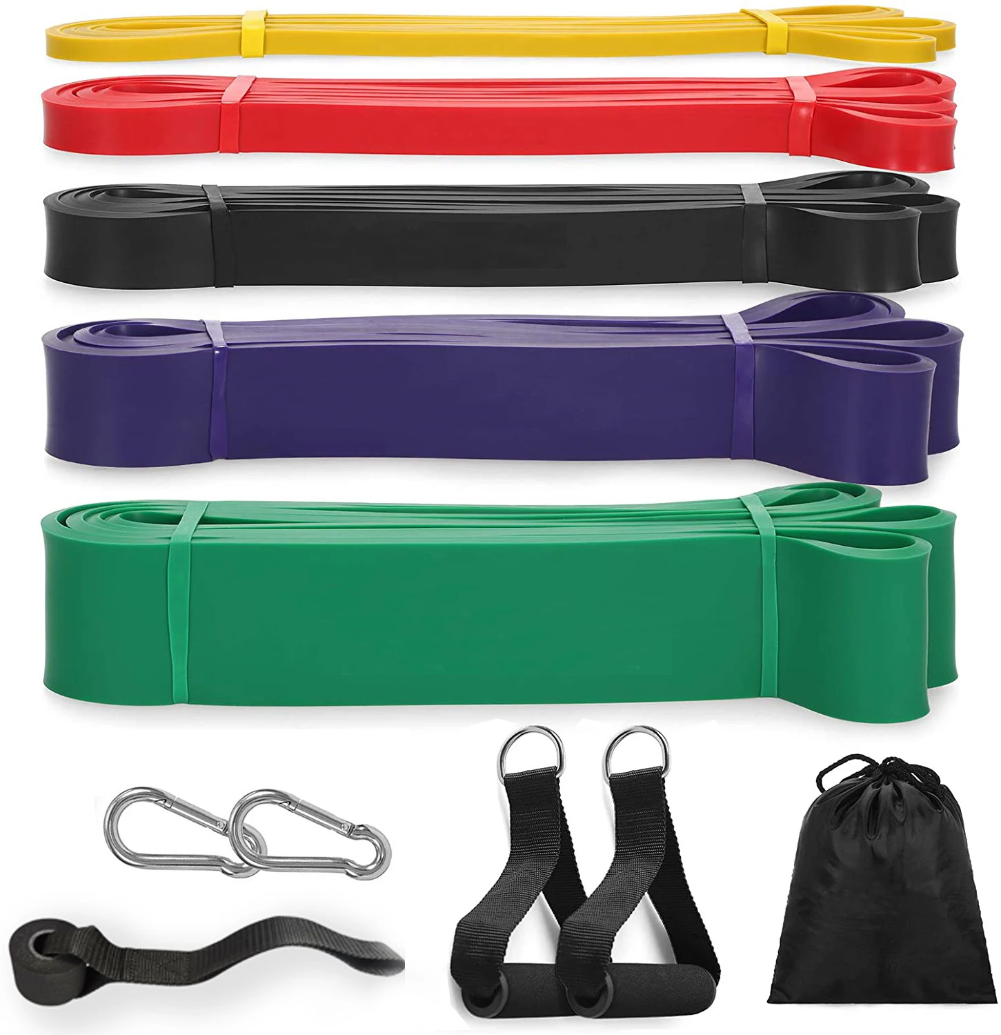 100% Nature Latex Stretch Resistance Bands Set Pull up Assist Loop Custom Printed Long Sport Brand