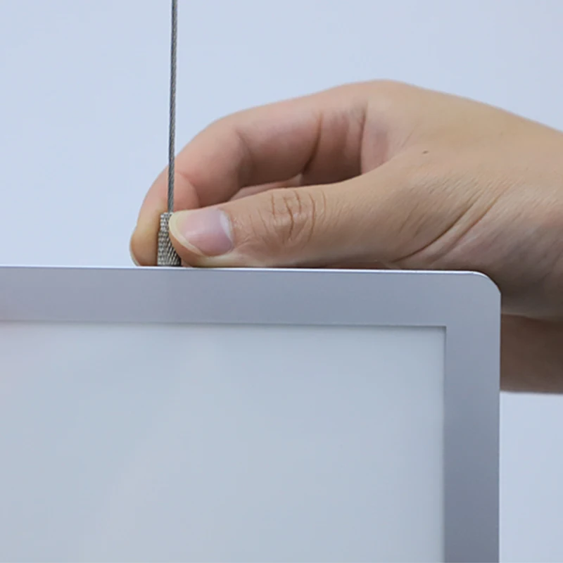 Fashion Design  Led Backlit Double Sided Poster Frame Led Display Aluminium Lighting Box Advertising Lightbox