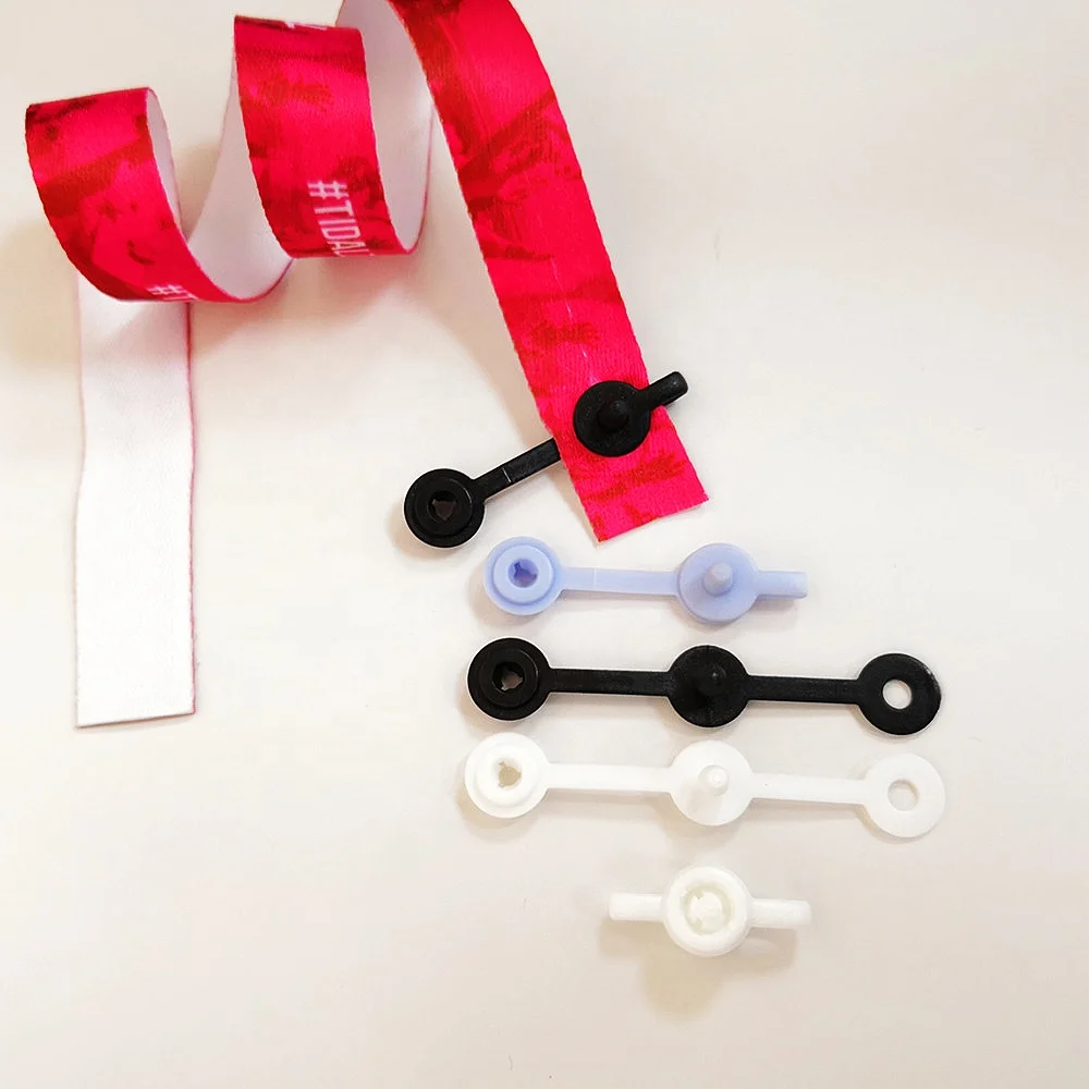 Высококачественный одноразовый пластиковый замок для наручных браслетов, застежка для праздничного браслета