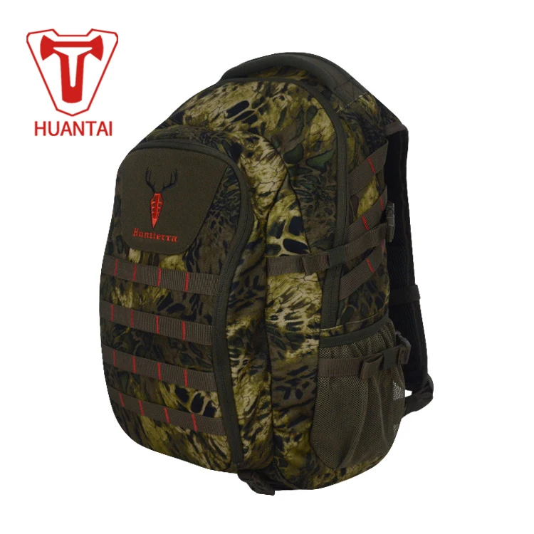 Free design service tactical military hiking HUNTIERRA WoodsSurvivor Hunting pack Camouflage Backpack Camo Gear Bag