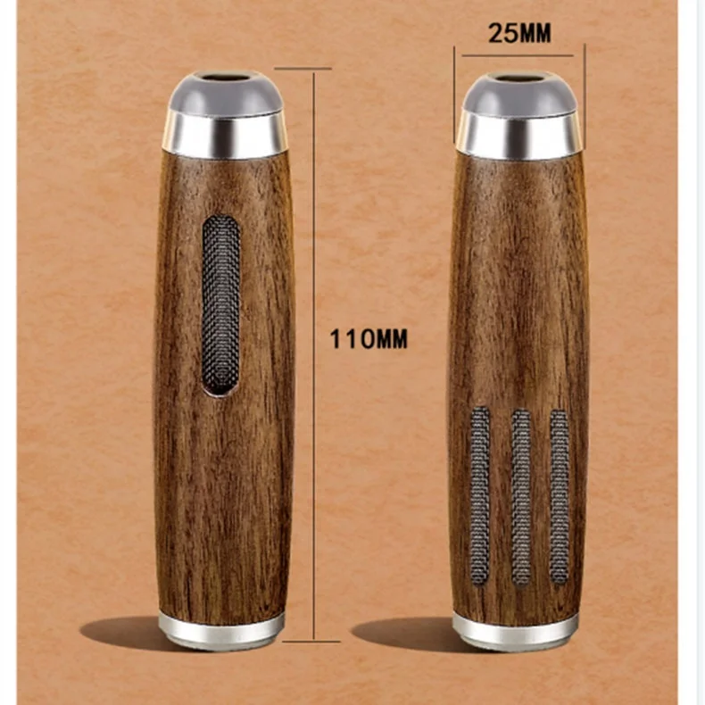 FIREEGG High Quality Smoking walnut Cigarette Cover Without Dropping Soot portable Handheld Ashtray for car
