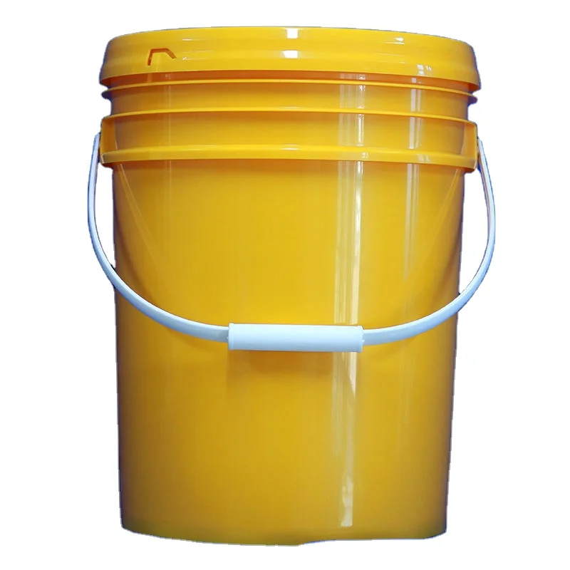 Пользовательский логотип 20-литровое пластиковое ведро с ручкой и крышкой