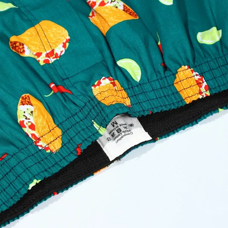 100% Cotton Mens Underwear Boxers Shorts Printed Loose Comfortable Homewear Panties Shorts Boxershorts Men Sleep Underpants