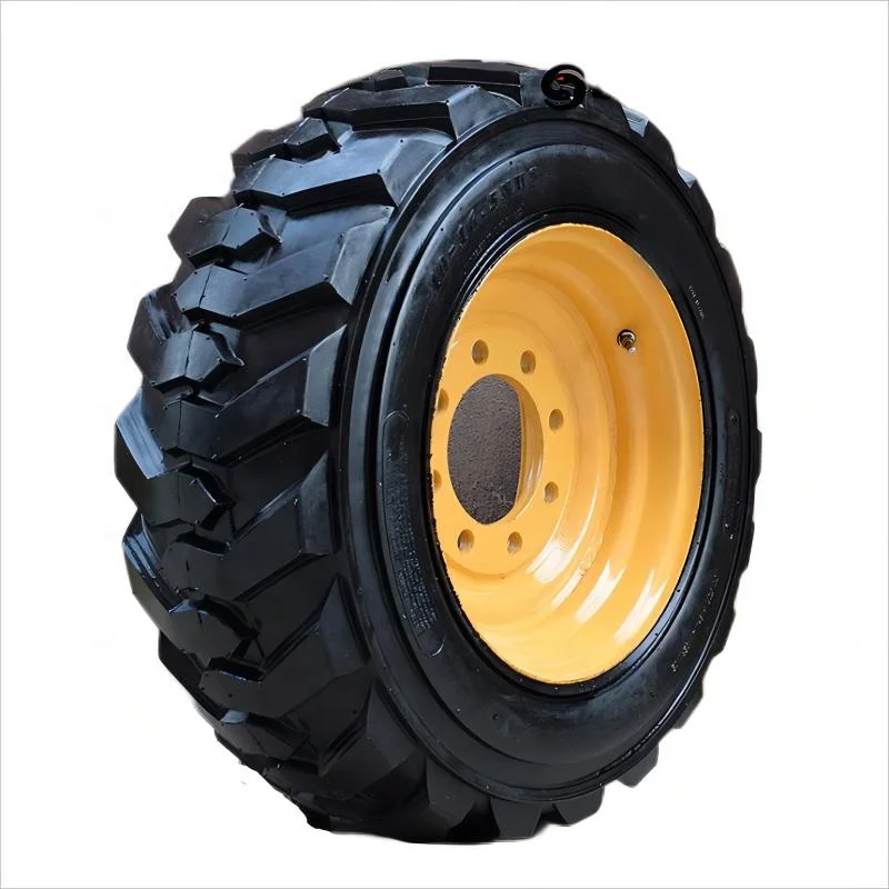 Loader Rim Rubber - Solid for 12-16.5 Tires 10-16.5 14-17.5 Black TIRE 4 Pcs Top-quality Tyres