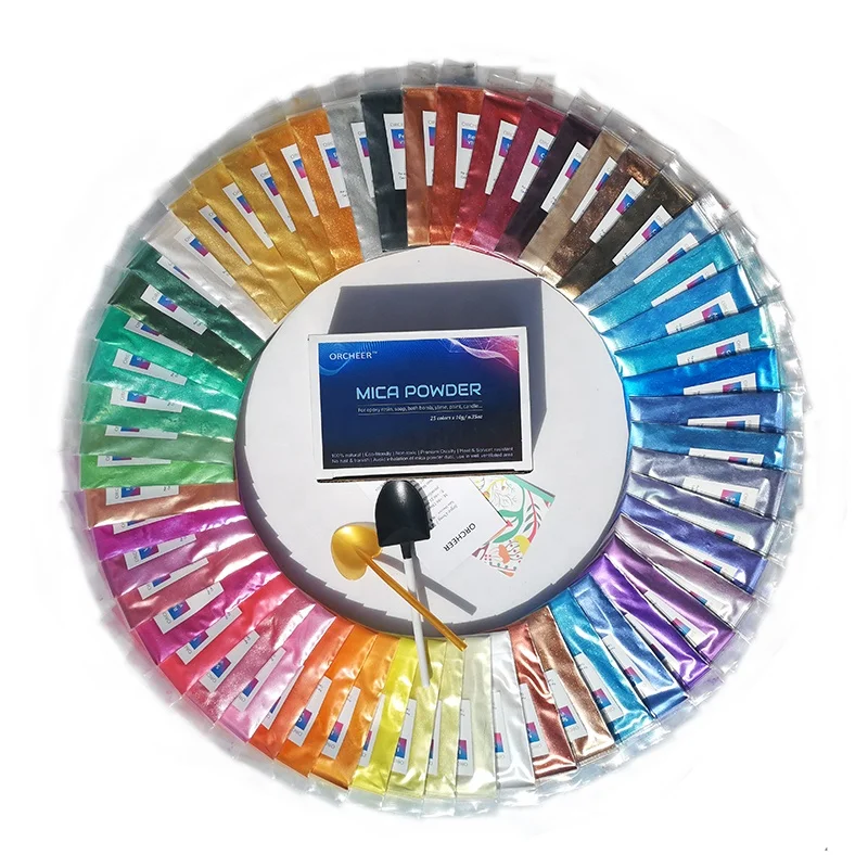 
56 colors mica pearl pigment powder for Epoxy Resin, soap, bath bomb, eye shadow, nail gel 5g/color 