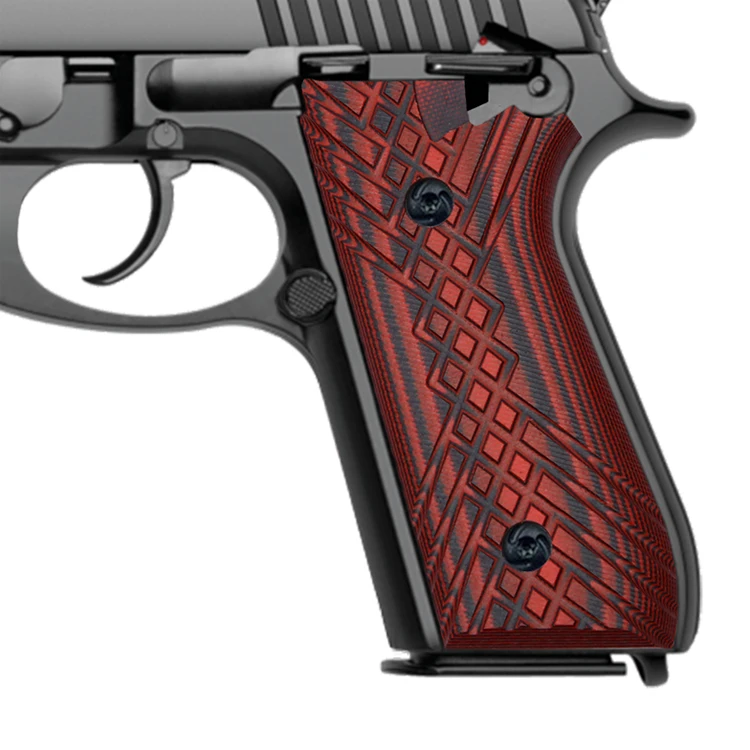 
Taurus PT92 G10 Gun grips for PT-99/PT-92/PT-100/PT-101, Crosshatch texture 
