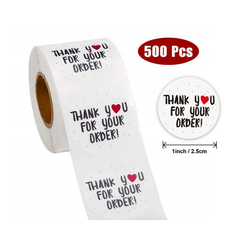 Personalised Self Adhesive Sticker Labels, Custom Adhesive Round Sticker Printing Roll