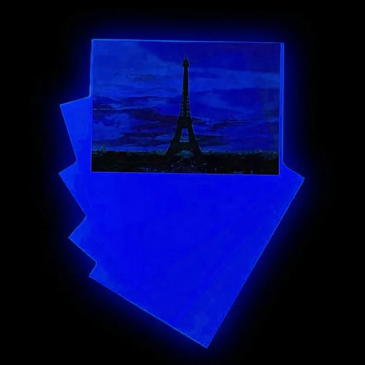 Небесно-голубая фотобумага для струйной печати, светящаяся в темноте, Размер A4 для искусств Everyglow