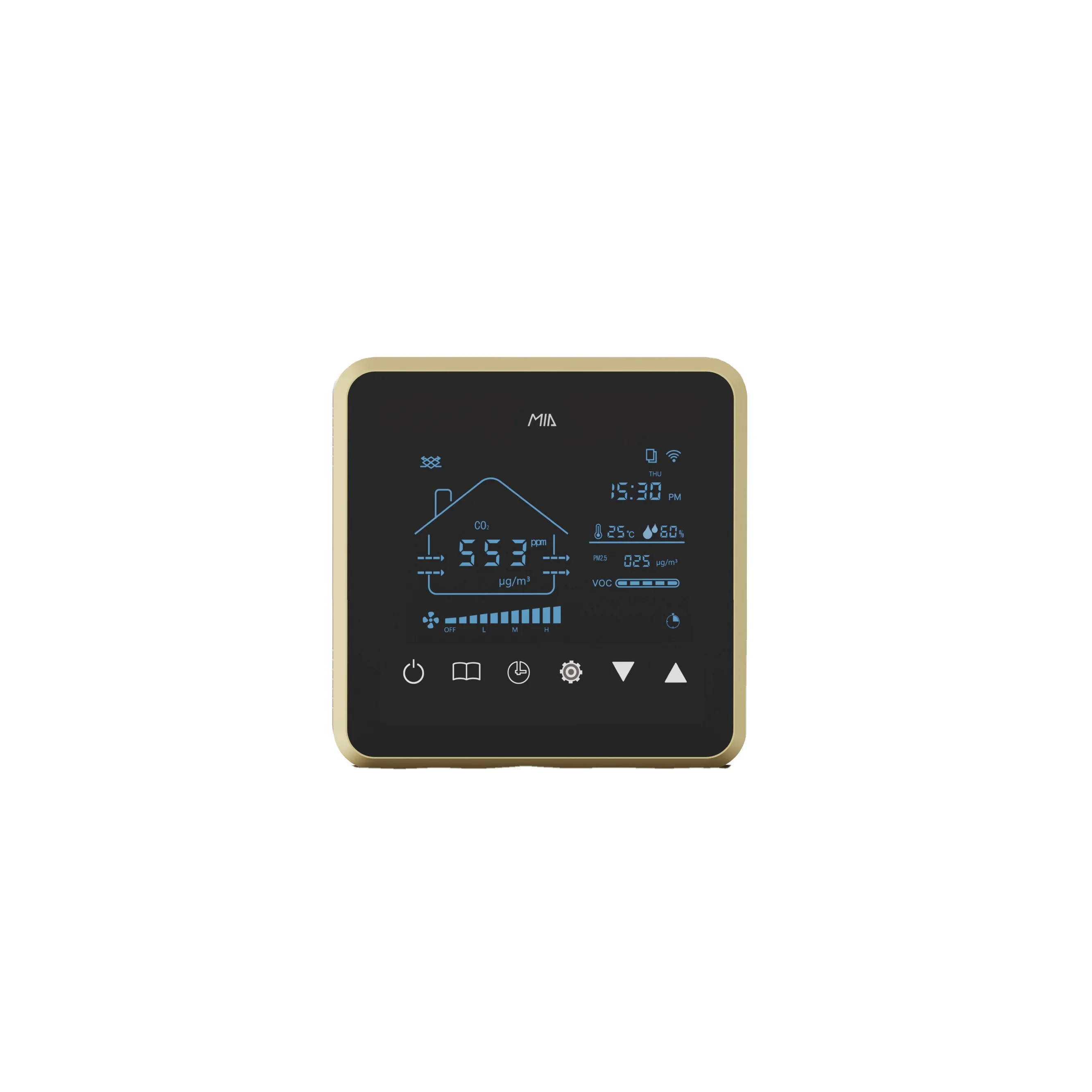 HRV ERV MVHR HVAC System Controller Suitable for AC EC DC Fans 86*86mm Smart Home Tuya WIFI RS485