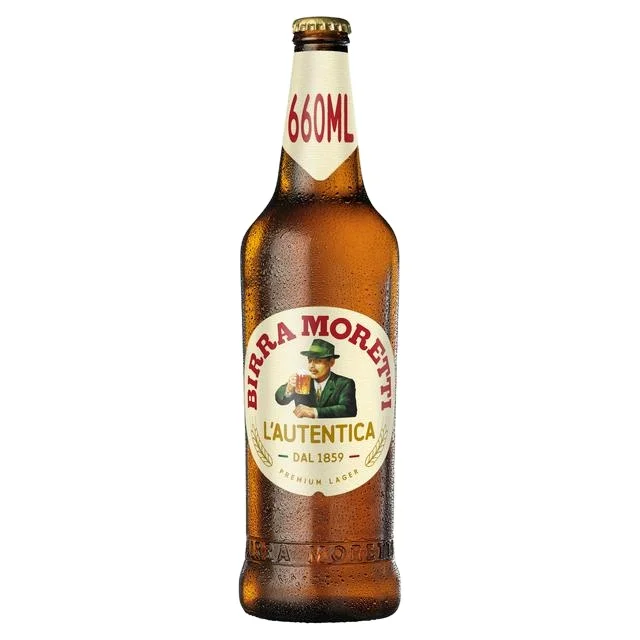 Birra Moretti italian Beer in bottle 66 cl Morett - Birra Moretti Italian Beer 330ml