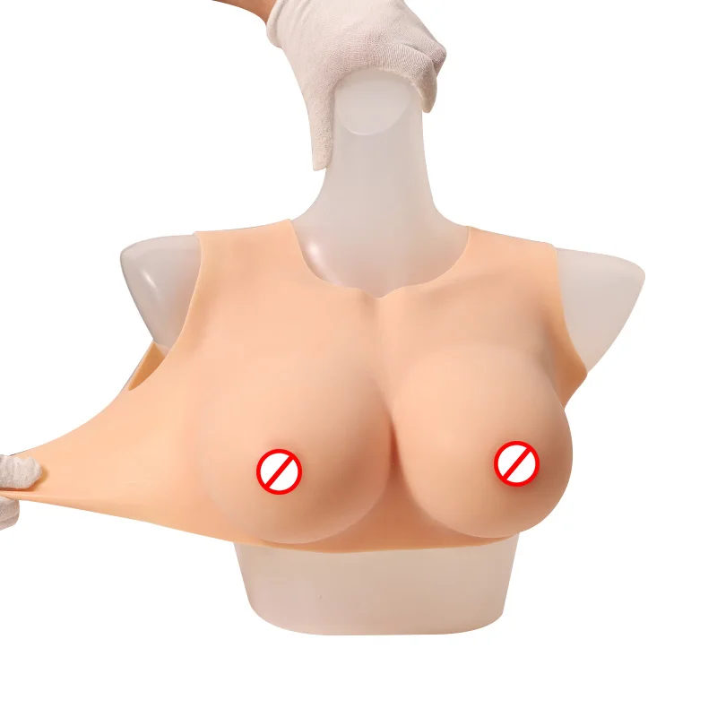 Realistic Artificial Silicone Female Nipple Costume B-I Cup Size boobs form Sissy Shemale Silicone Fake Breasts for Crossdresser
