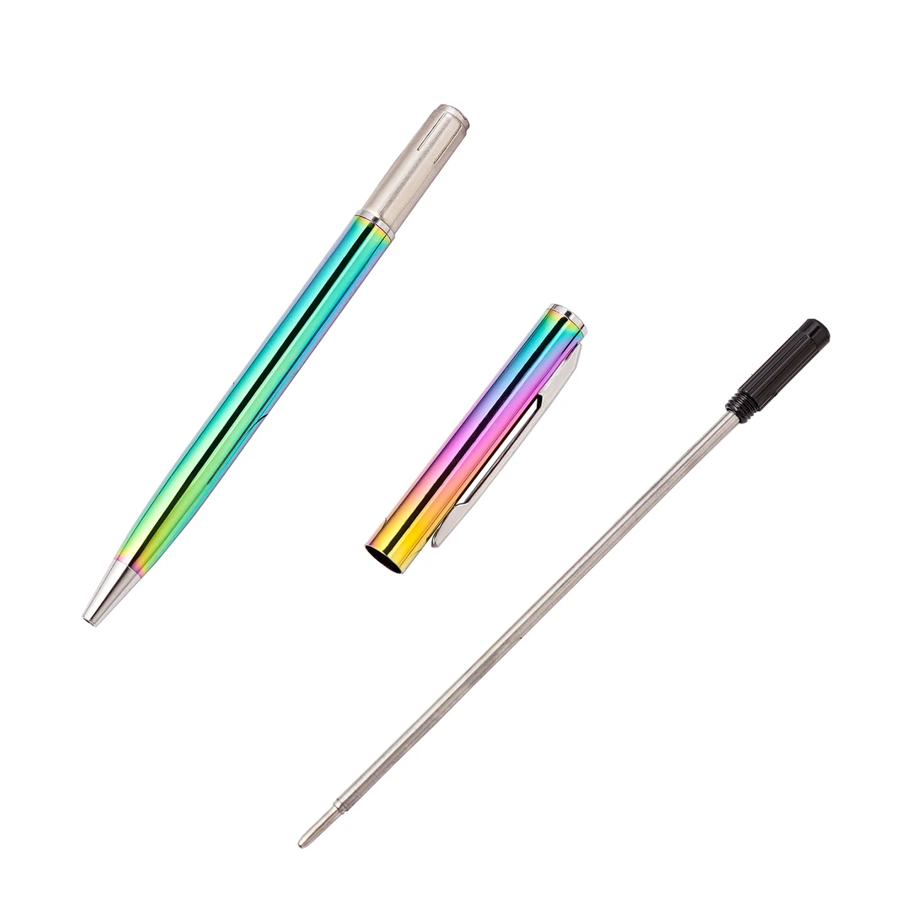 Wholesale Twist Action Slim Pen Rainbow Color Hotel Ballpoint Pen For Notebook