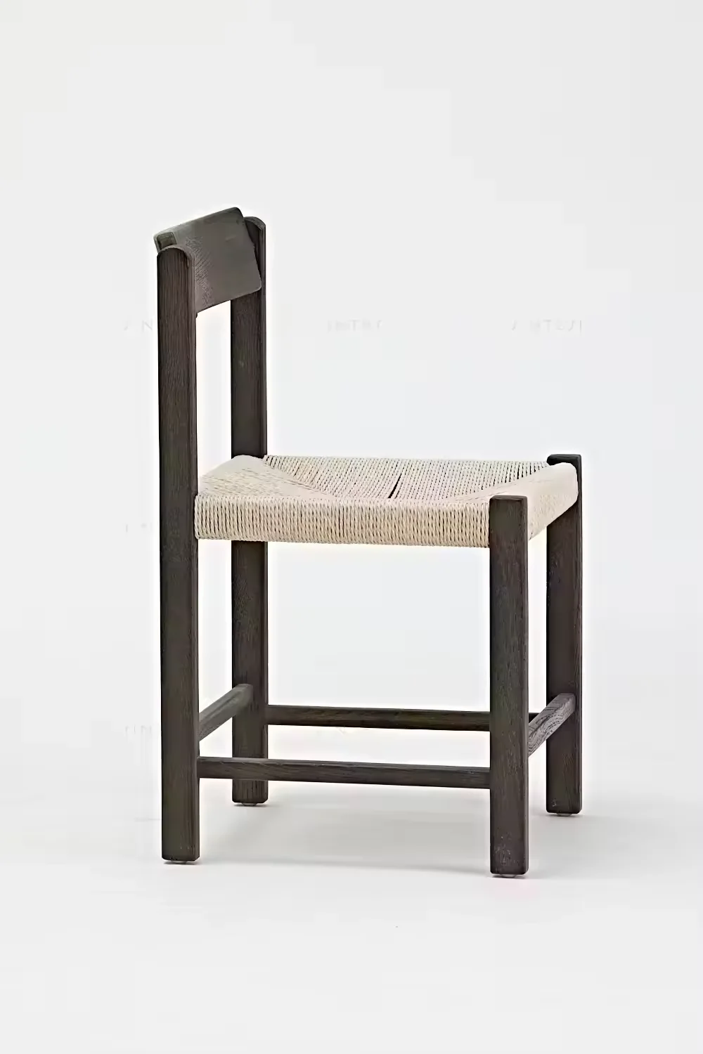 Vintage Design Armchair Antique Oak Paper Cord Comfortable Casual chairs modern luxury armchairs