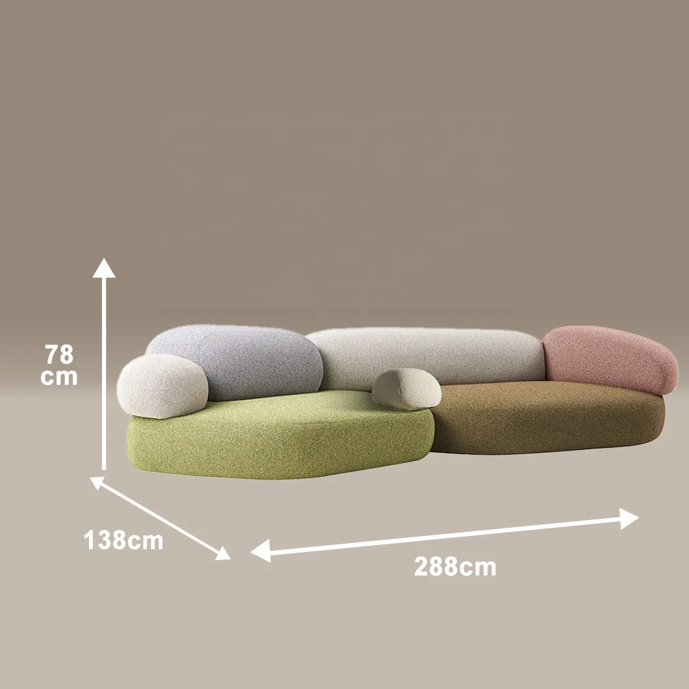 High Quality Suppliers Direct Selling Luxury Fashion Sofa Design Modern  Colourful Living Room Sofa