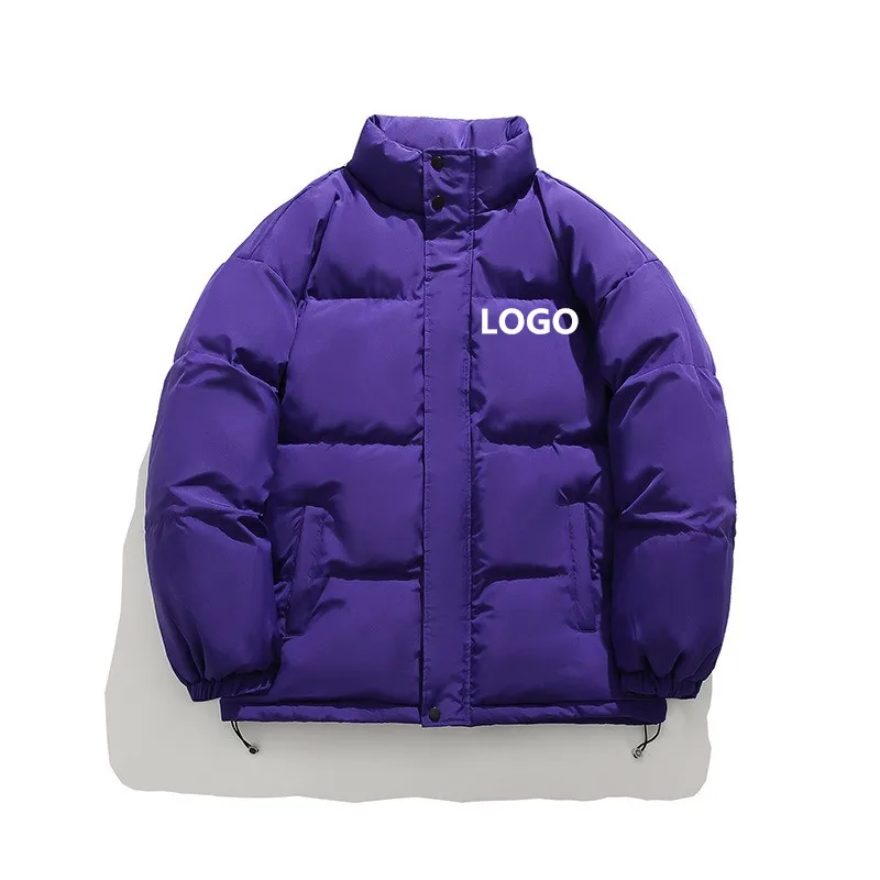 Wholesale Custom Logo OEM Men Winter Jackets Cotton Outerwear Clothing 2024 New Parkas Windbreaker Thick Warm Male Coat