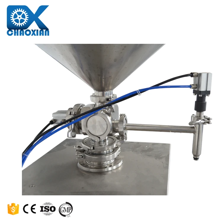 Semi Automatic Food Cheese Sauce Pneumatic Liquid Water Filling Machine Filler