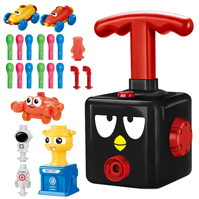 Wholesale Toys  Best Selling kids Pressed Launch Car Balloon Air Powered Launcher Car Toy Set