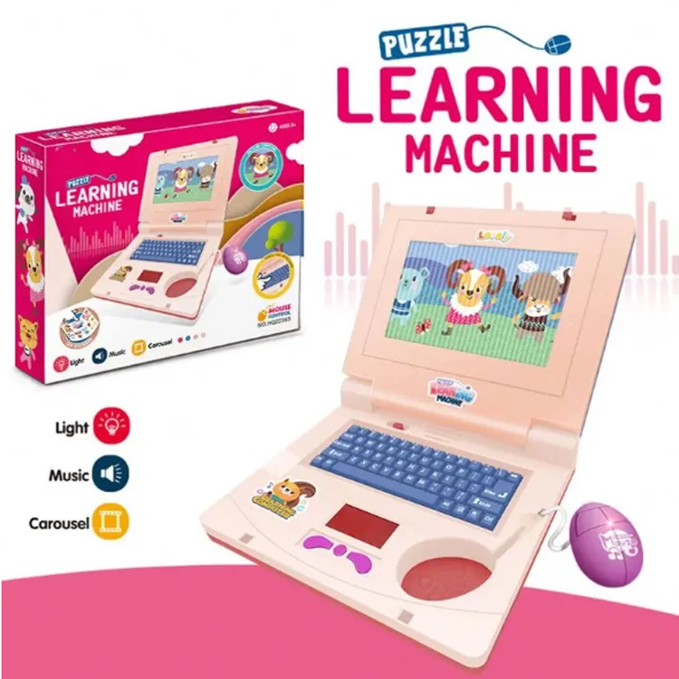 Mini Educational Machine Toy for Kids OEM Model Laptop with Keyboard for Reading and Musical Learning