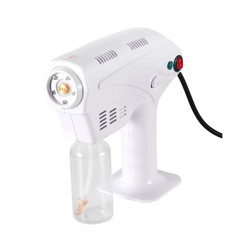 
New style Intelligent nano disinfection spray gun Mini blu-ray disinfection fogging machine for home 