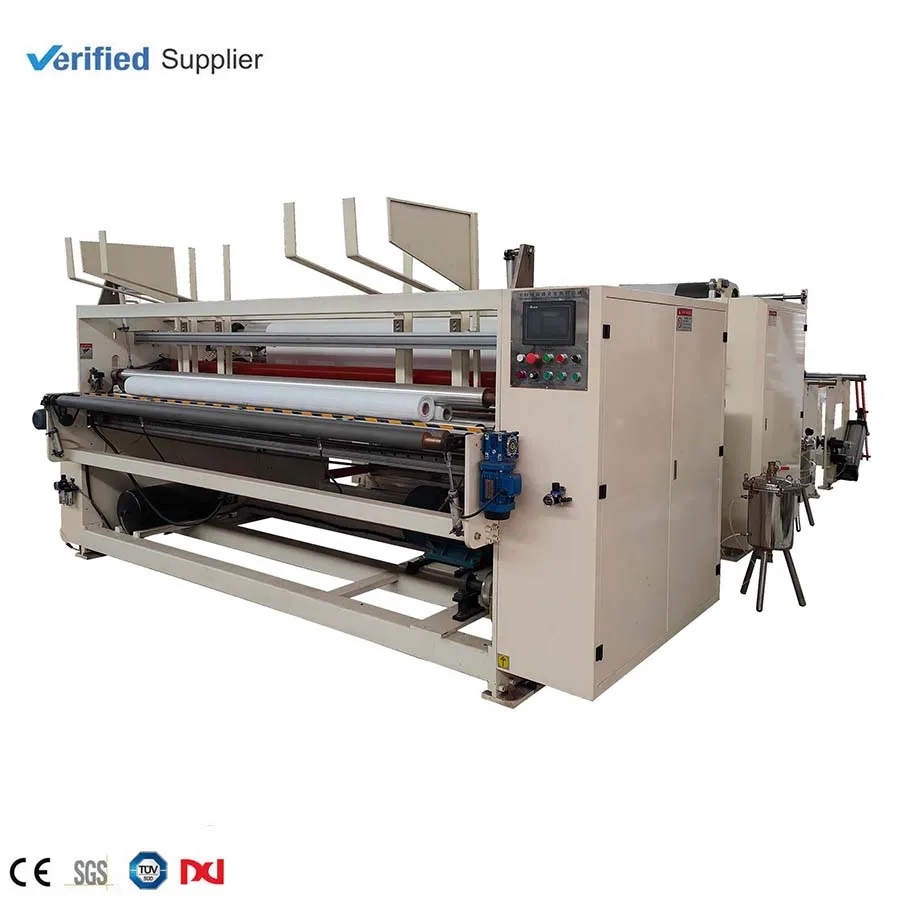High speed full automatic toilet paper and kitchen towel glue lamination machine