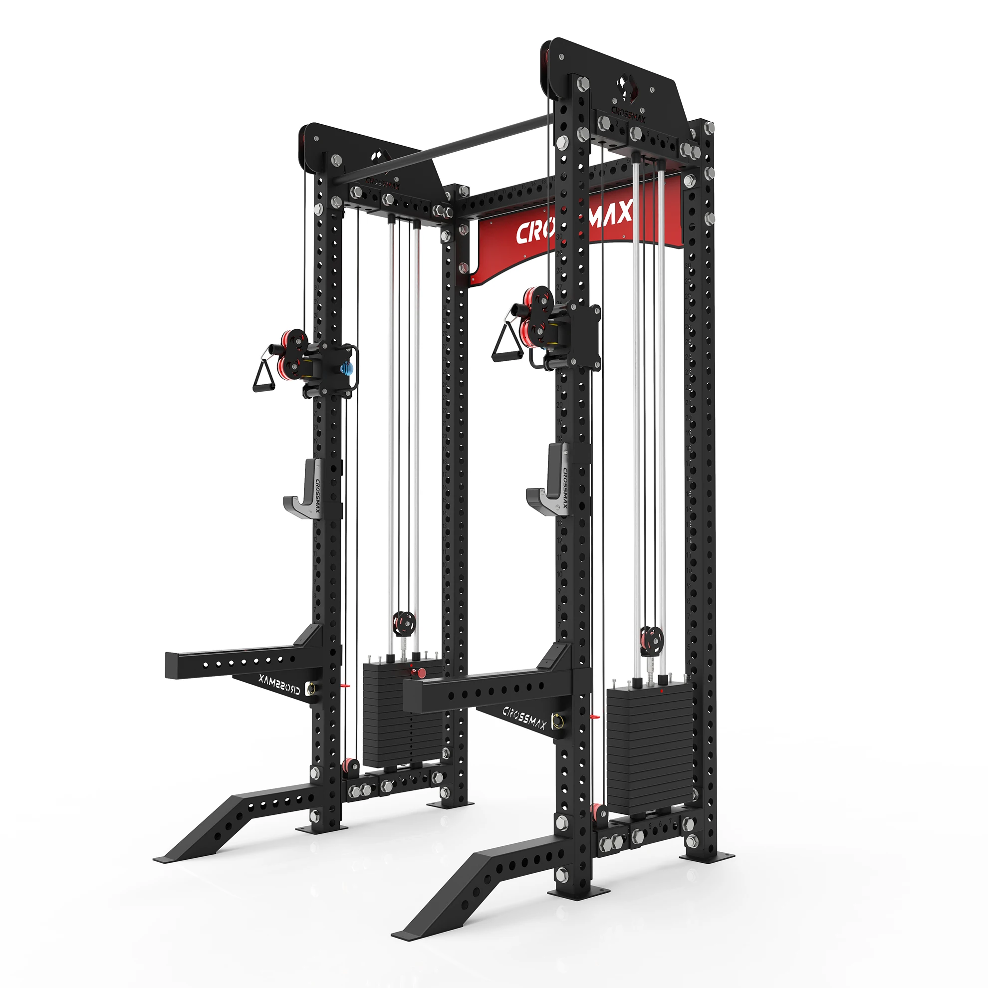 Wholesale Strength Gym Home Use Workout Training Power Rack Multifunction Dual Cable Crossover Machine