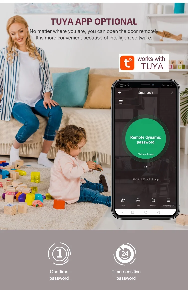 Карта со сканером отпечатка пальца UEMON приложение tuya tt Wi-Fi контроллер беспроводной дистанционный домашний
