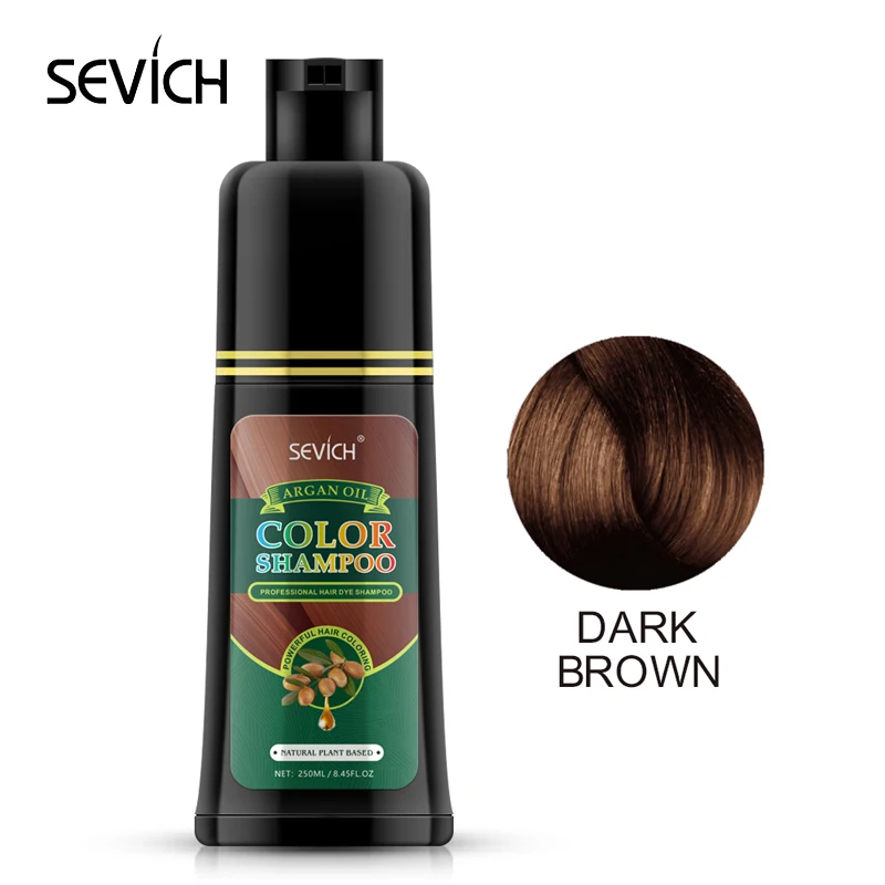 
Wholesale 500ml big size brown color hair dye color shampoo 