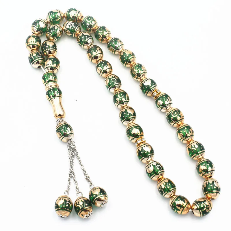 New Arrival 33pcs Tasbeh Muslim Prayer Beads Wholesale Islamic Muslim Rosary Beads