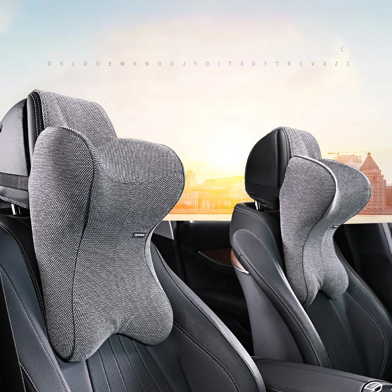 Заводская распродажа мягкие пользовательские автомобиля подушки для шеи пены памяти автомобиля шеи подголовник головы