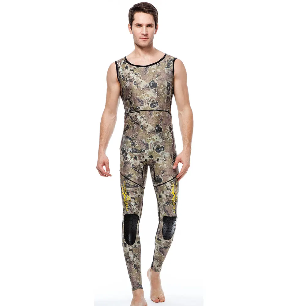 Custom Logo 1Mm 5Mm Camouflage Men And Women Spearfishing Wet Suits Neoprene Diving Wetsuits