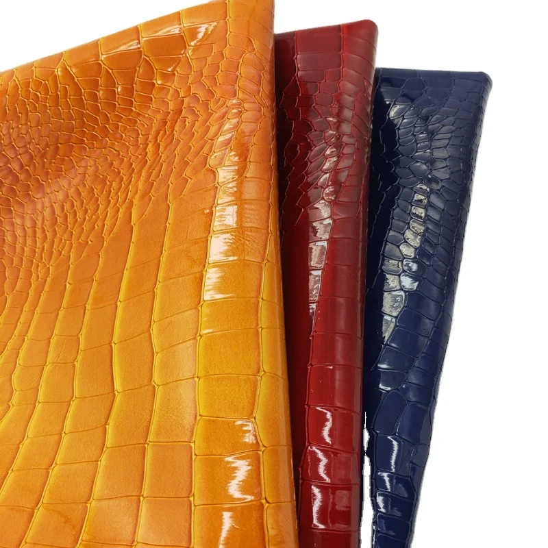 Friendly Crocodile Leather material PU  artificial Leather  Bag for handbag, shoes,phone cases, upholstery, waterproof
