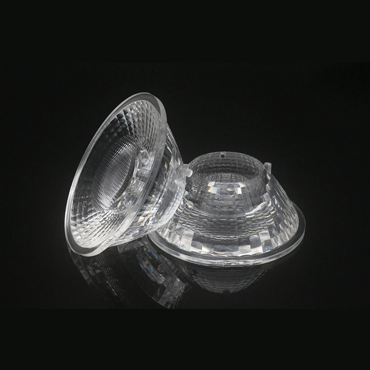 
Manufacturer 80MM PMMA Plastic Optical LED Lens Indoor Retail Led Lenses Down Light Track light lens LES 6-21MM TIR LED Lens 