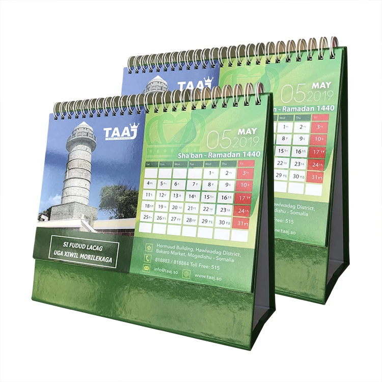 Table/Wall Calendars Printing Houses Custom Full Color Printed Desktop Calendar