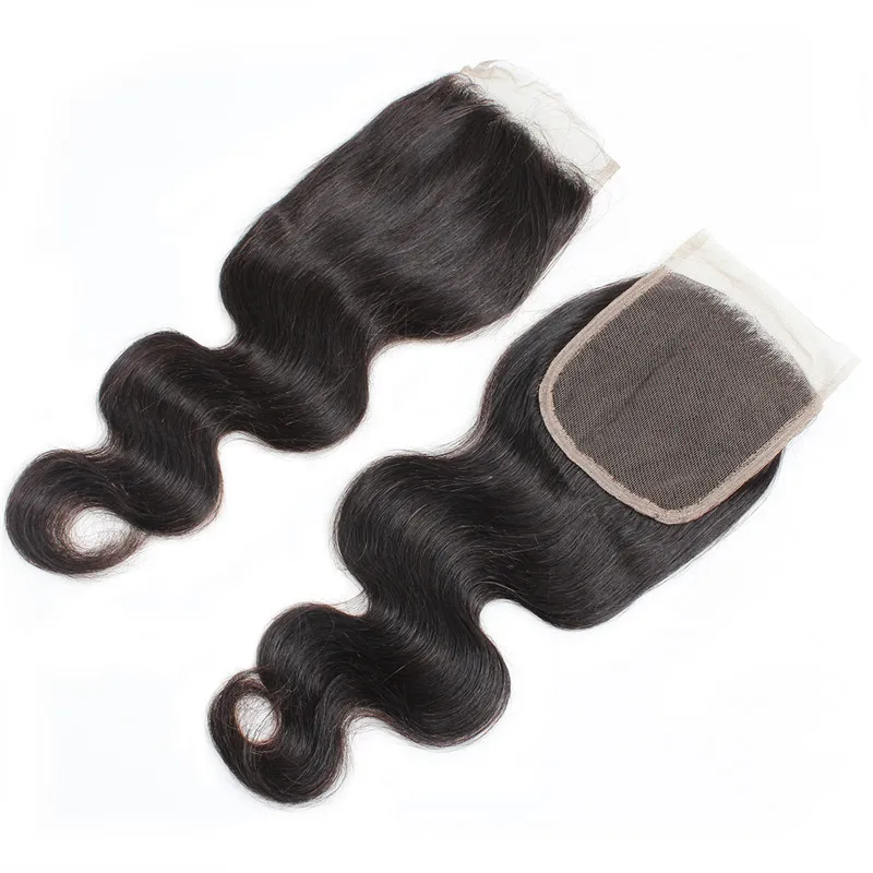 Body Wave Closure 4x4 100% Human Hair Transparent Lace Closure HD Lace Closure remy human hair extension