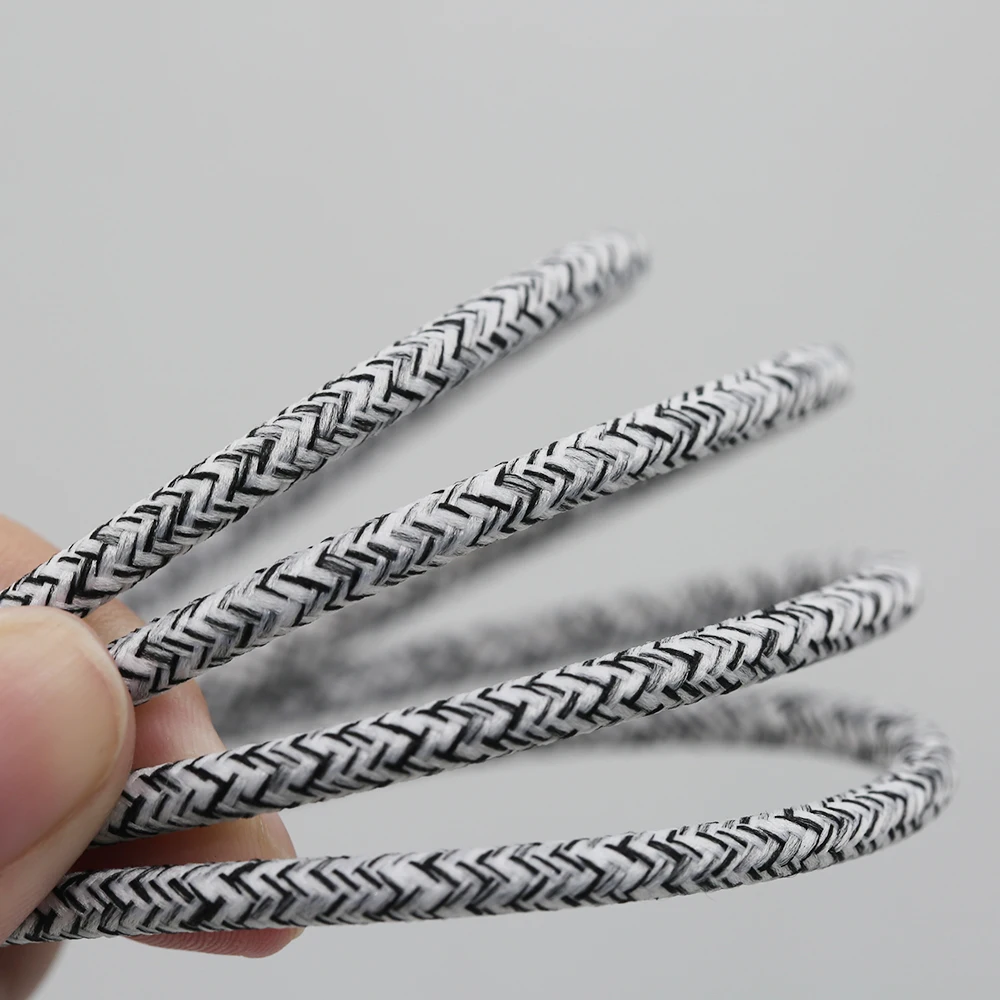 Wholesale customized  braided male to male audio cables headphone speaker car aux cable