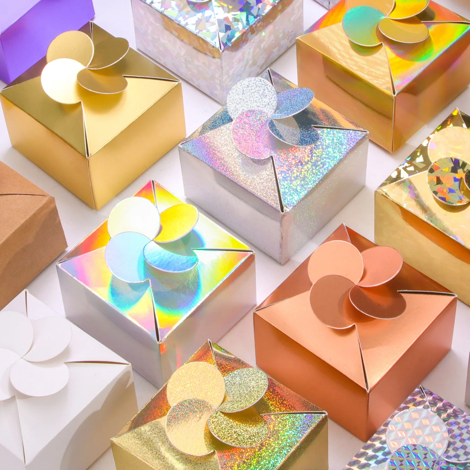 Customized Handmade Soap Aromatherapy Mooncake Candy Packaging Kraft Color Laser Paper Gift Box