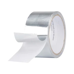 HVAC Alu solvent glue Flame Retardant white Release paper Duct Liner Aluminum foil Tape
