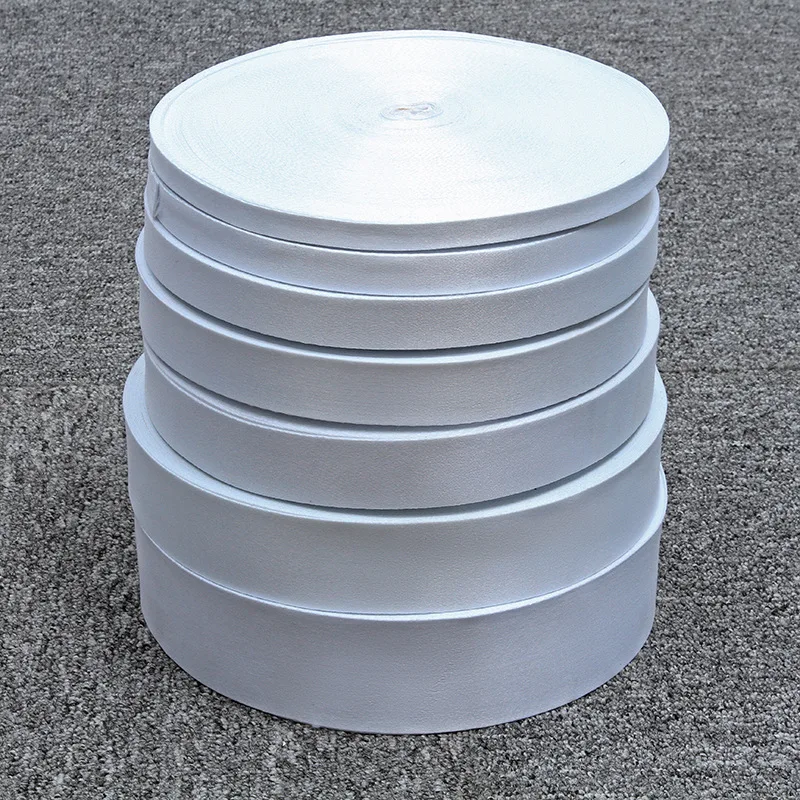 In stock white ribbon lanyards for heat transfer sublimation  1.5cm 2cm 2.5cm lanyards roll