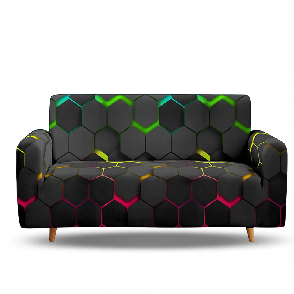 Dynamic patterns in esports printing elastic designs living room full set of magic universal sofa cover