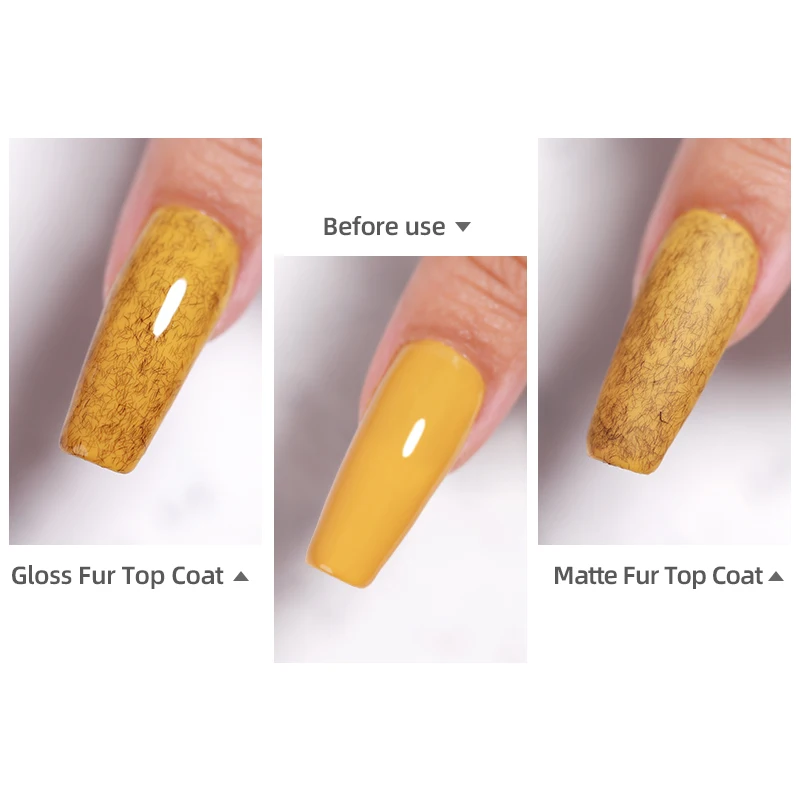 VENDEENI Free Sample Matte And Gloss Fur Top Coat Gel Nail Polish Soak Off Private Label Nail Gel