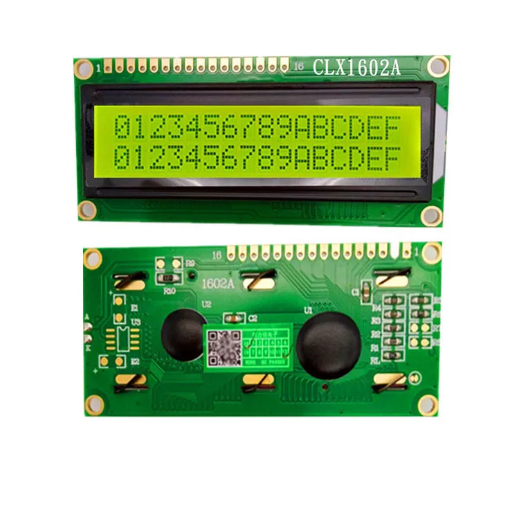 1602 Serial I2C STN graphic  Positive Negative Character LCD Module yellow green /blue Screen LCM with white LED Backlight